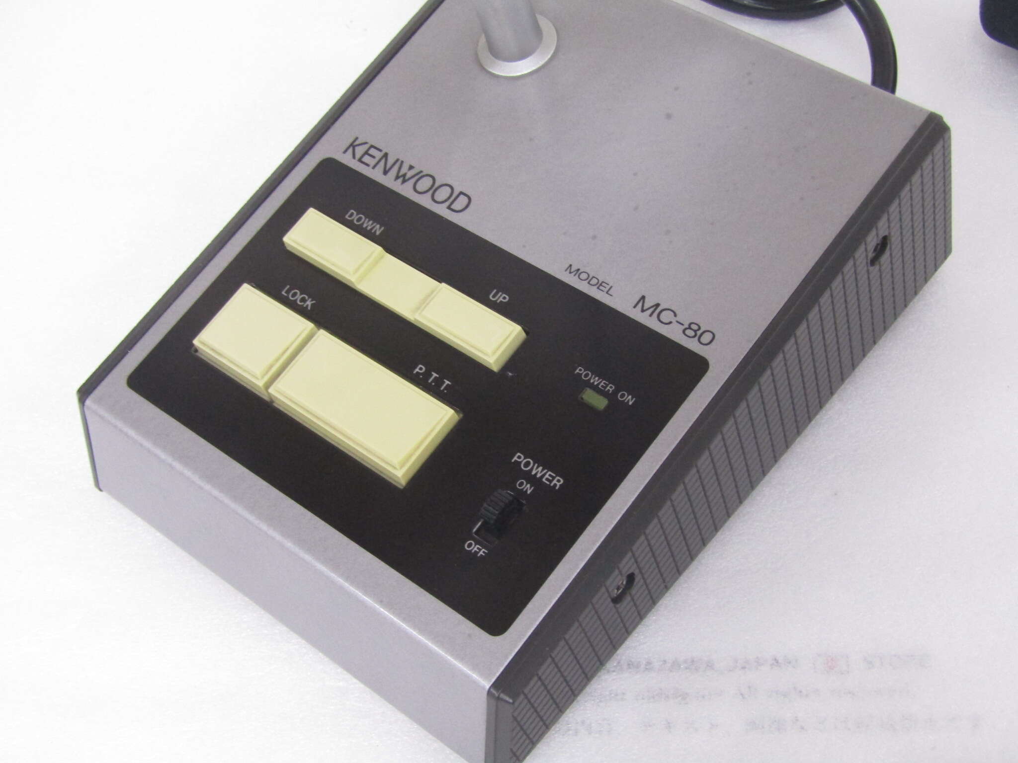 定休日以外毎日出荷中] KENWOOD MC-80 デスクトップマイクロフォン